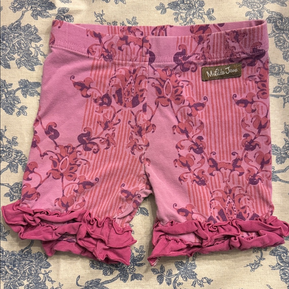 Matilda Jane Floral Pink/Purple Ruffle Shorts